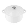 Cocotte en fonte ronde Nordwik 5 l, Blanc