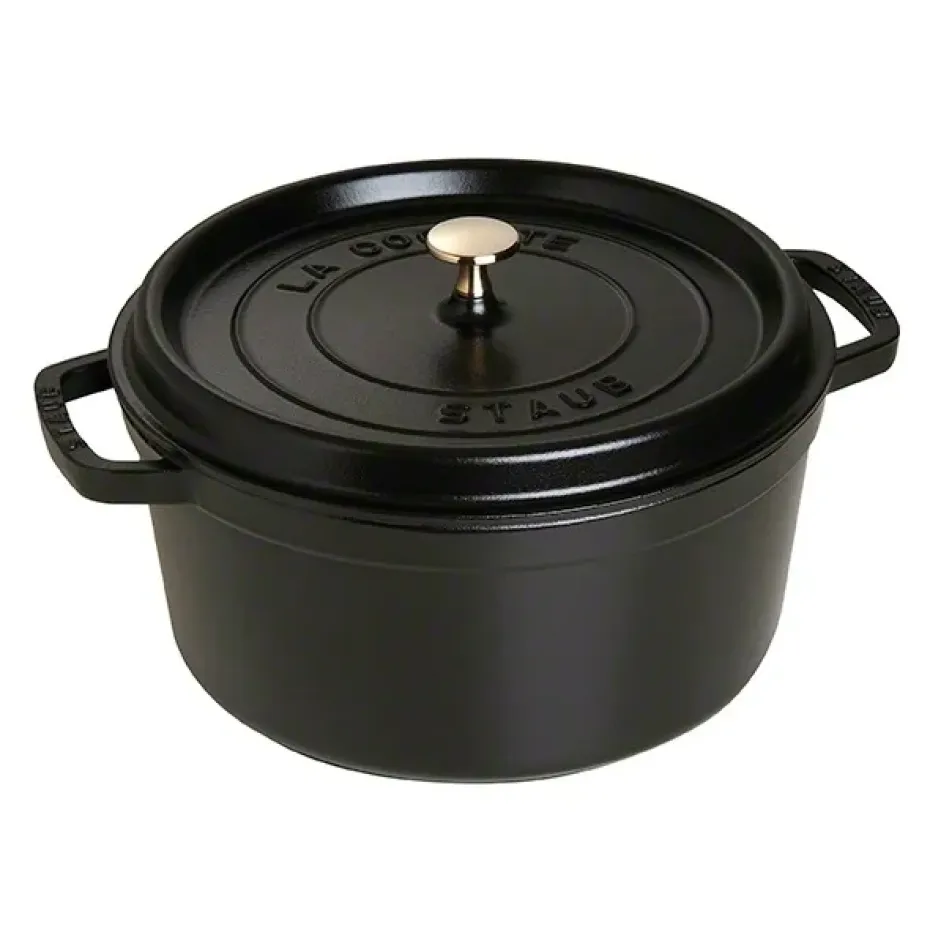 Cocotte en fonte ronde Staub 6,7 l, noir