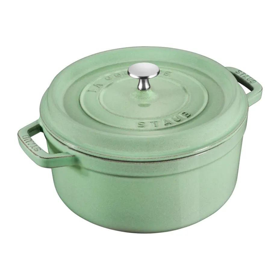 Cocotte en fonte ronde Staub 5,2 l, Sauge