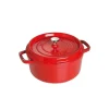 Cocotte en fonte ronde Staub 3,8 l, rouge