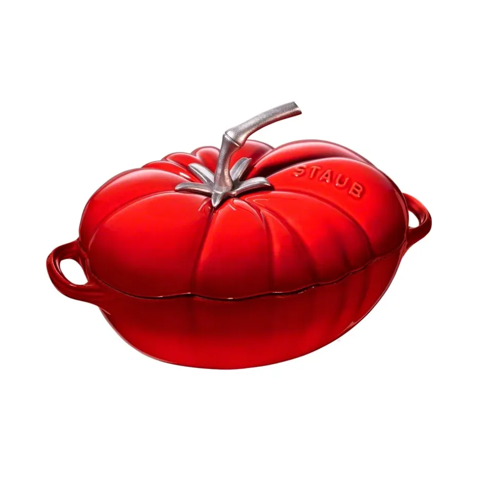 Cocotte en fonte tomate Staub 2,9 l, rouge