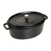 Cocotte ovale La Cocotte Staub fonte 8 L, Noir