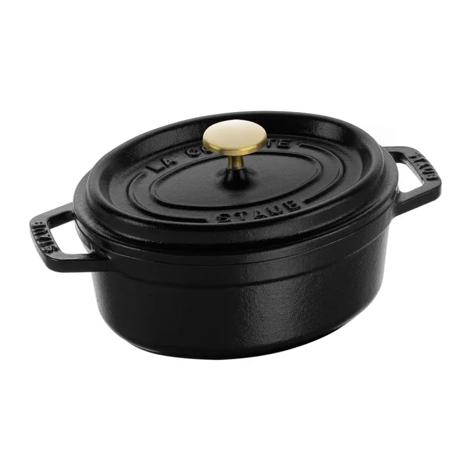 Cocotte ovale La Cocotte Staub 0,6 L, Noir