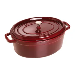 Cocotte ovale La Cocotte Staub fonte 6,7 L, Rouge grenadine