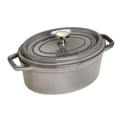 Cocotte ovale La Cocotte Staub fonte 2,35 L, Gris graphite