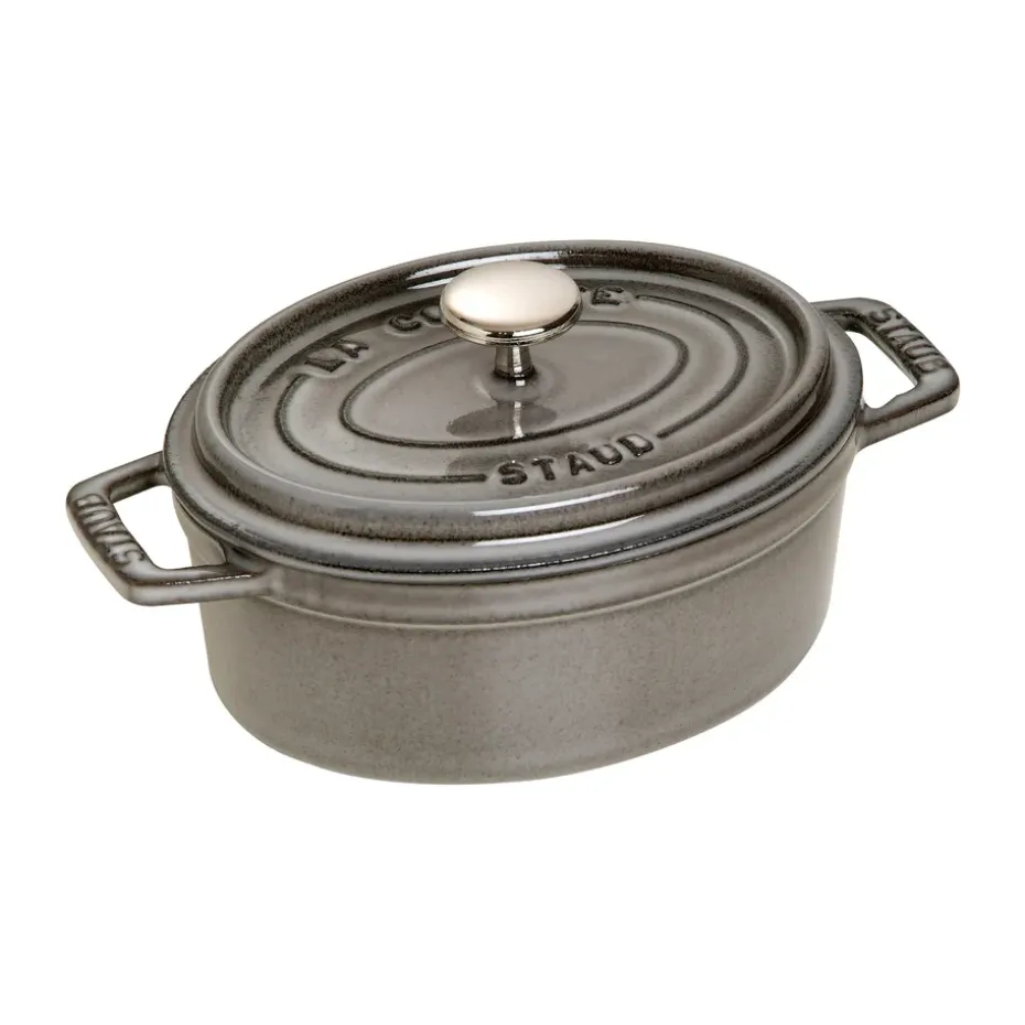 Cocotte ovale La Cocotte Staub fonte 1 L, Gris graphite