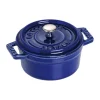 Cocotte ronde La Cocotte Staub fonte 0,25 L, Bleu foncé