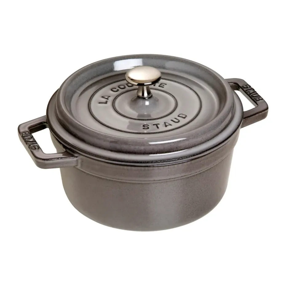 Cocotte ronde La Cocotte Staub fonte 2,6 L, Gris graphite