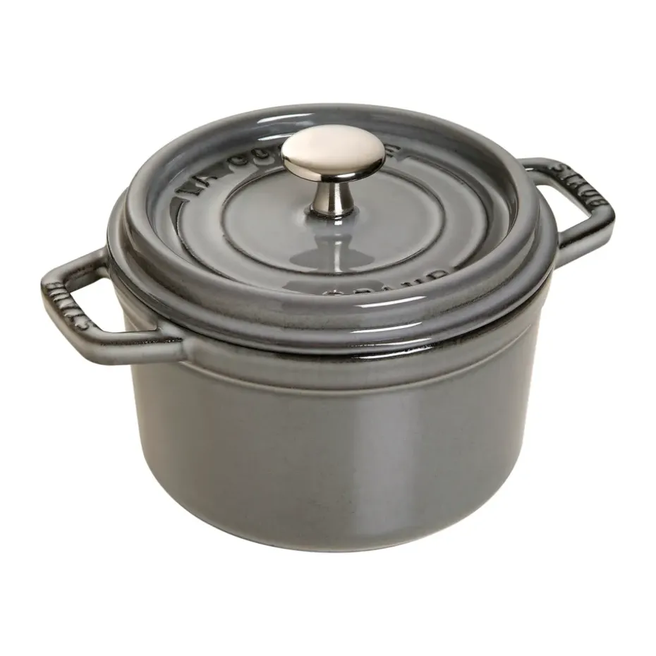 Cocotte ronde La Cocotte Staub fonte 1,2 L, Gris graphite