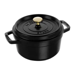 Cocotte ronde La Cocotte Staub fonte 2,2 L, Noir