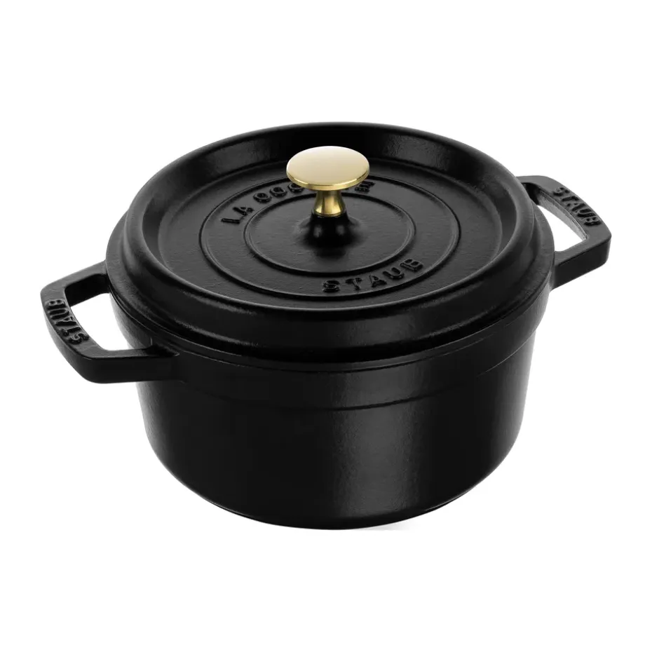 Cocotte ronde La Cocotte Staub fonte 2,2 L, Noir