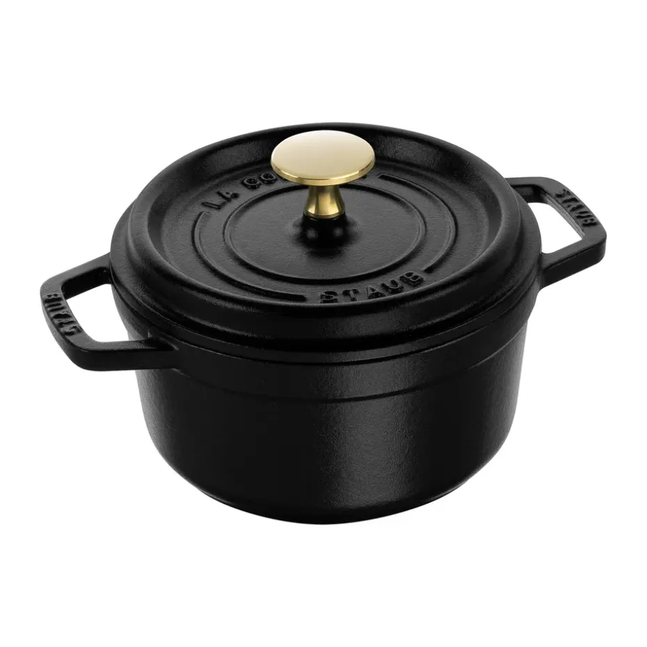 Cocotte ronde La Cocotte Staub fonte 1,2 L, Noir