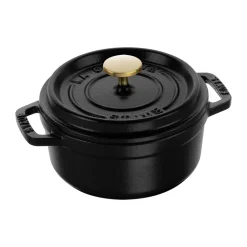 Cocotte ronde La Cocotte Staub fonte 0,4 L, Noir