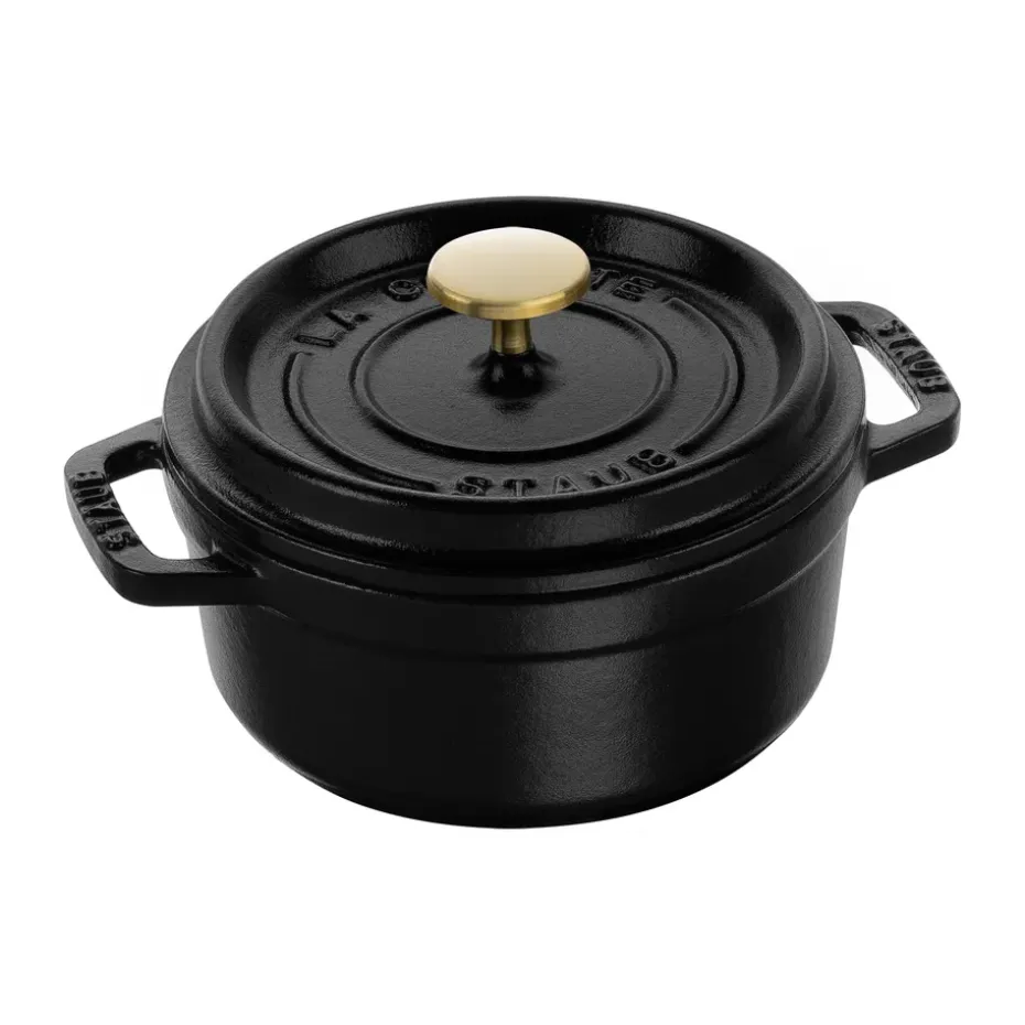 Cocotte ronde La Cocotte Staub fonte 0,4 L, Noir