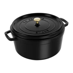 Cocotte ronde La Cocotte Staub fonte 8,4 L, Noir
