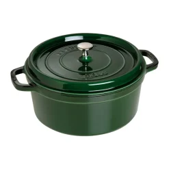 Cocotte ronde La Cocotte Staub fonte 6,7 L, Basilic vert
