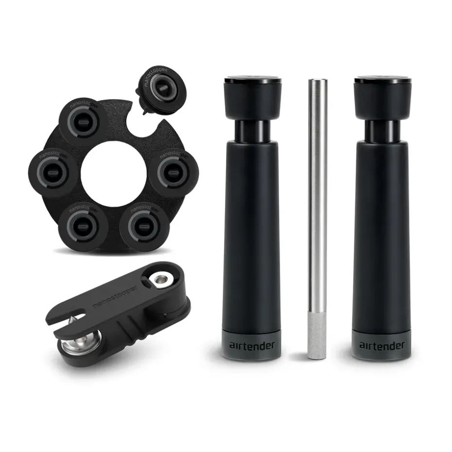Coffret cadeau Airtender, aérateur et bouchon sous vide, 11 pièces