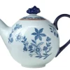 Coffret cadeau Théière Ostindia 1,2 l, Bleu-blanc