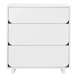 Commode avec 3 tiroirs Vidja, Blanc
