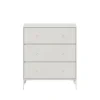 Commode Carry, nordic 09, pieds laqués snow