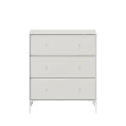 Commode Carry, nordic 09, pieds laqués snow