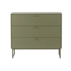 Commode Deus 3 tiroirs, Gris olive