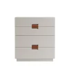 Commode Frame Medium, dark sand, cuir cognac