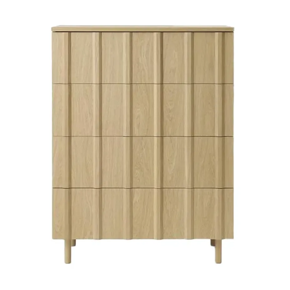 Commode Rib, 4 tiroirs, Oak