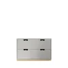 Commode Snö A2, light grey, support en bouleau