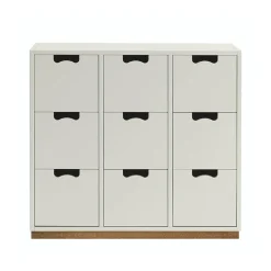 Commode Snö B3, white, support en chêne