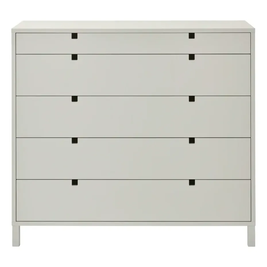 Commode Square 5 tiroirs, Sable
