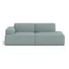 Connect soft modul Re-wool nº 718 bleu clair, Accoudoir gauche (A)
