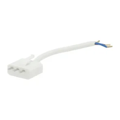 Connecteur de plafond DCL avec mise à la terre, 15 cm, Blanc