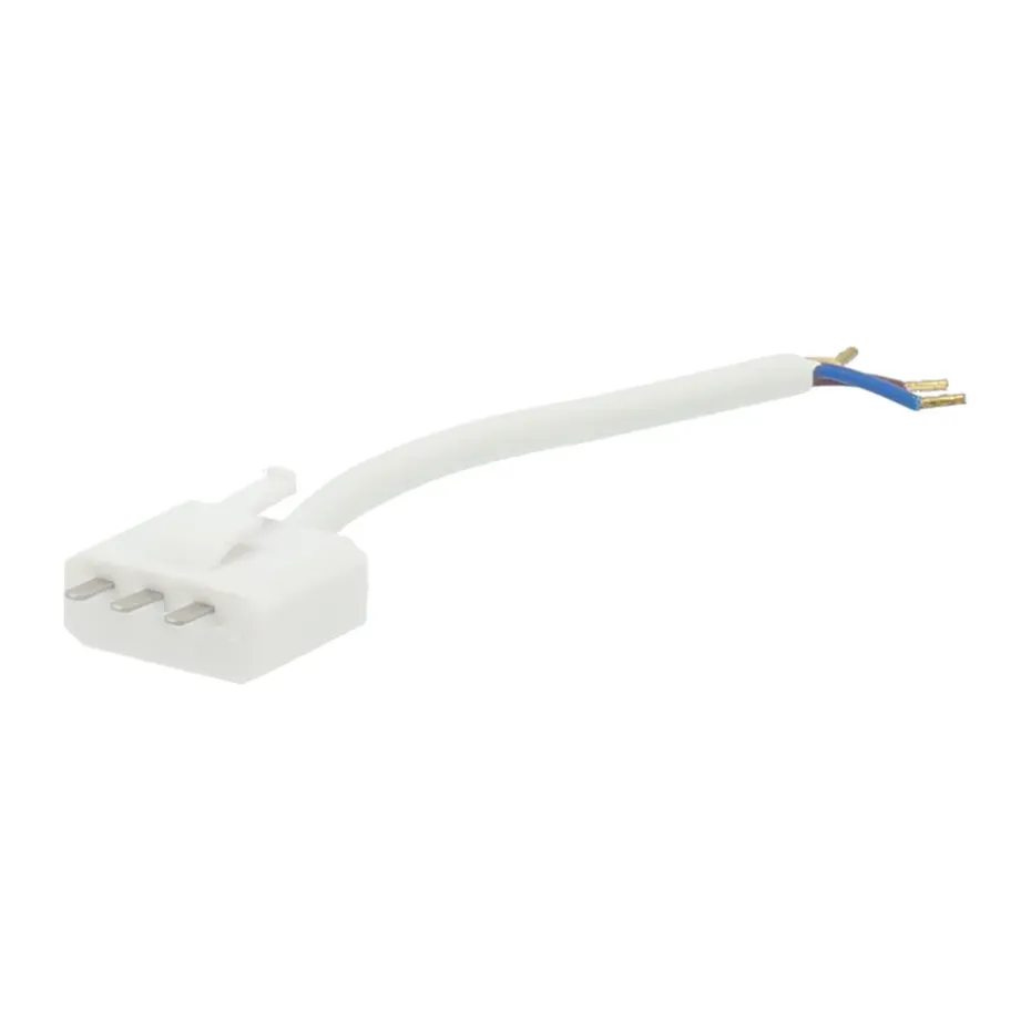 Connecteur de plafond DCL avec mise à la terre, 15 cm, Blanc