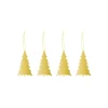 Cooee Décoration de Noël Laiton Lot de 4, Tree
