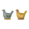 Coquetier Birdy Lot de 2, Blue-yellow