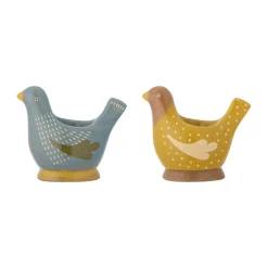 Coquetier Birdy Lot de 2, Blue-yellow