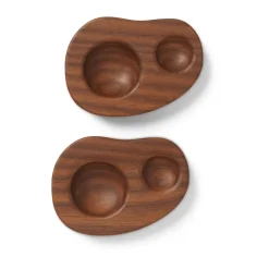 Coquetier Cairn Lot de 2, Dark brown