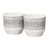 Coquetier Emilia 4 cl lot de 2, Noir-blanc