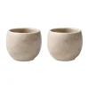 Coquetier Perlemor Home, lot de 2, Sand