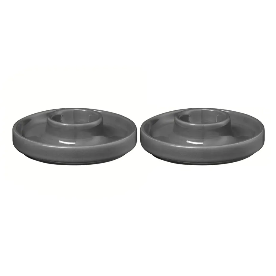 Coquetier Pilar Ø10,4 cm Lot de 2, Pewter
