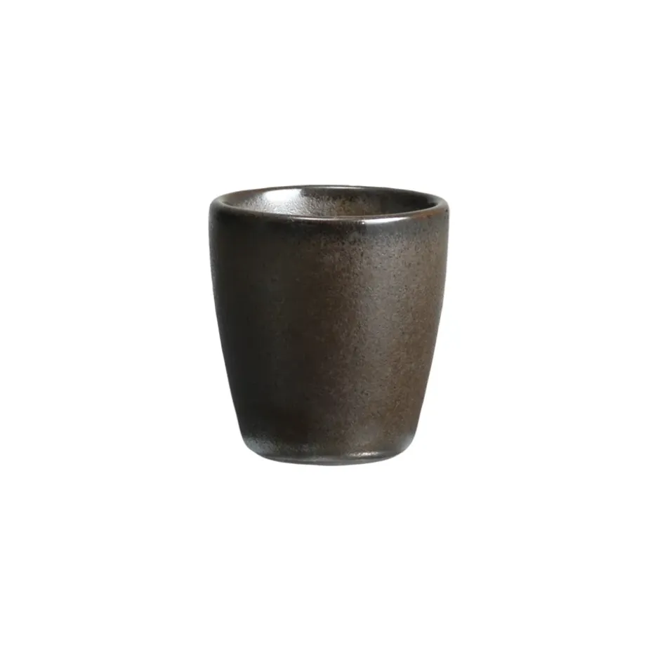 Coquetier Raw grès, Metallic brown