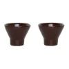 Coquetier Yuka lot de 2, Dark Terracotta