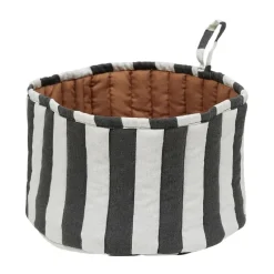 Corbeille à pain Toppu Ø24 cm, Noir-blanc-taupe