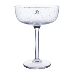 Coupe à champagne Ernst en verre bullé 20 cl lot de 2, Clair