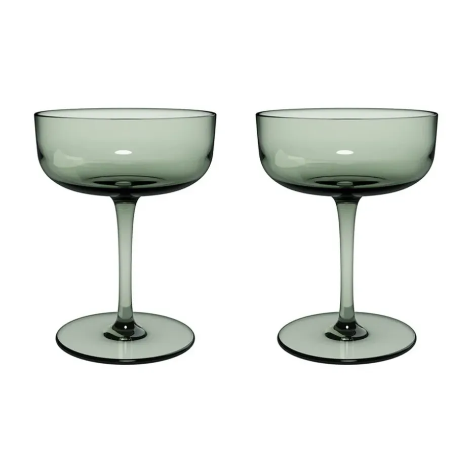 Coupe à champagne Like 10 cl, lot de 2, Sage