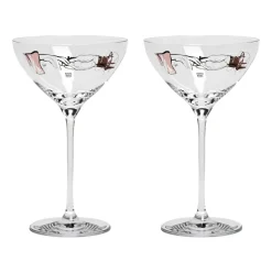Coupe à champagne You and Me Together 32 cl lot de 2, Clear / Multi