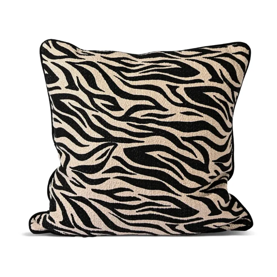 Coussin Anima M 50x50 cm, Zebra-noir