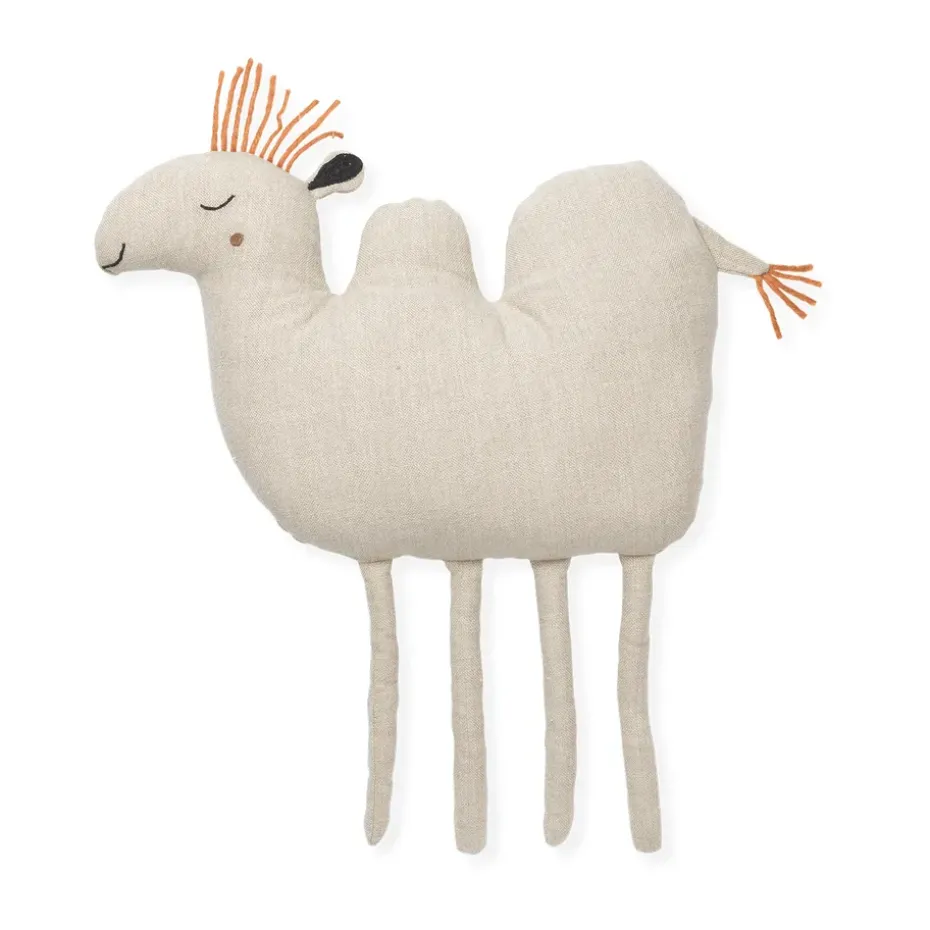 Coussin Camel 47x51 cm, Naturel