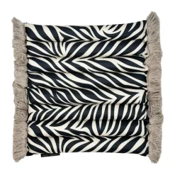 Coussin d'assise Garden Glory Outdoor, Zebra fringe